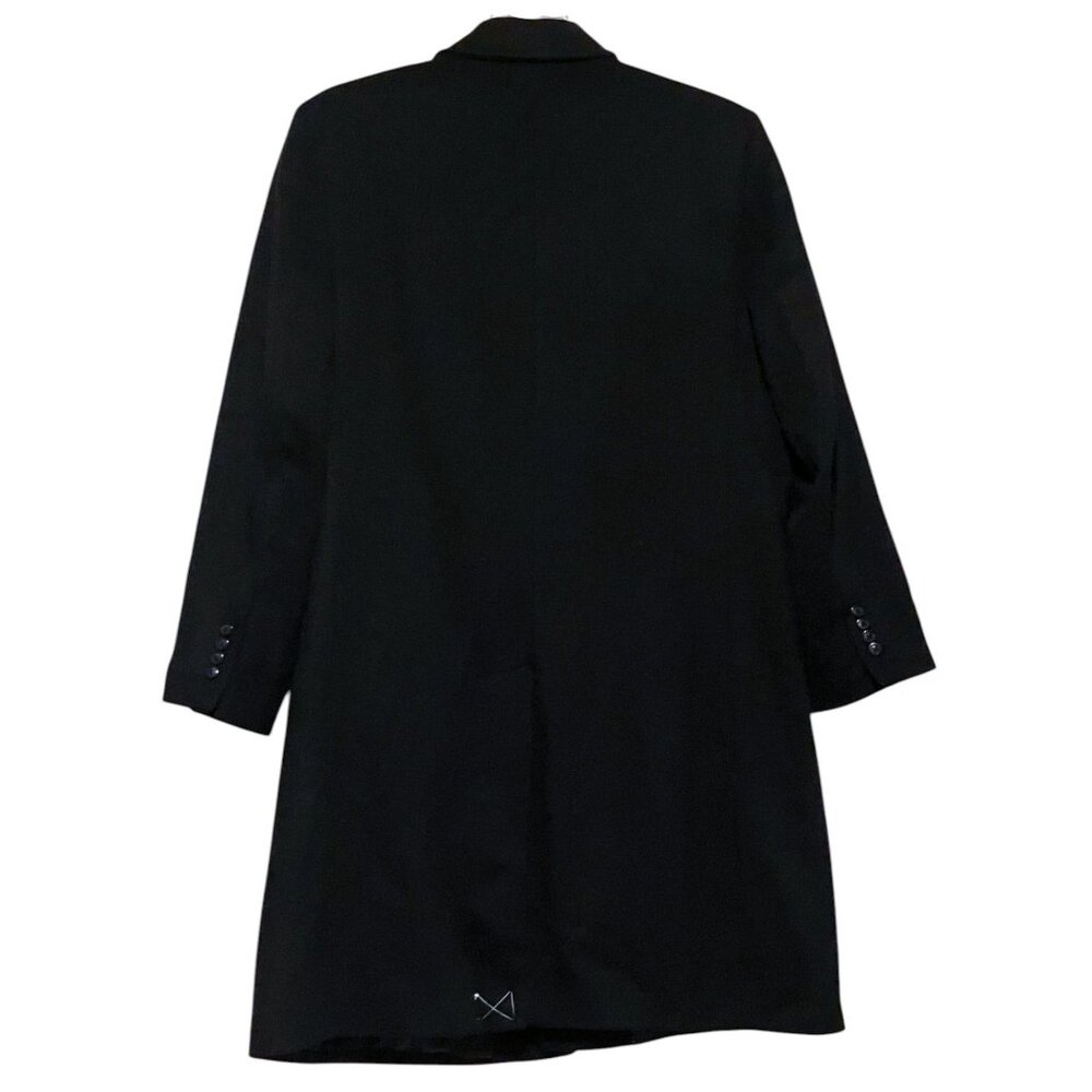 Michael Kors Mens Overcoat 46L Wool Cashmere Single Breasted Trench Coat Jacket - Picture 8 of 11